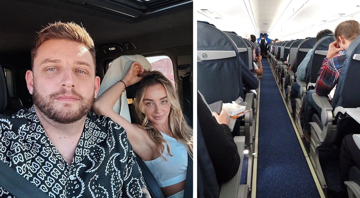 Ein Mann weigert sich, seinen Sitzplatz einem anderen Passagier zu