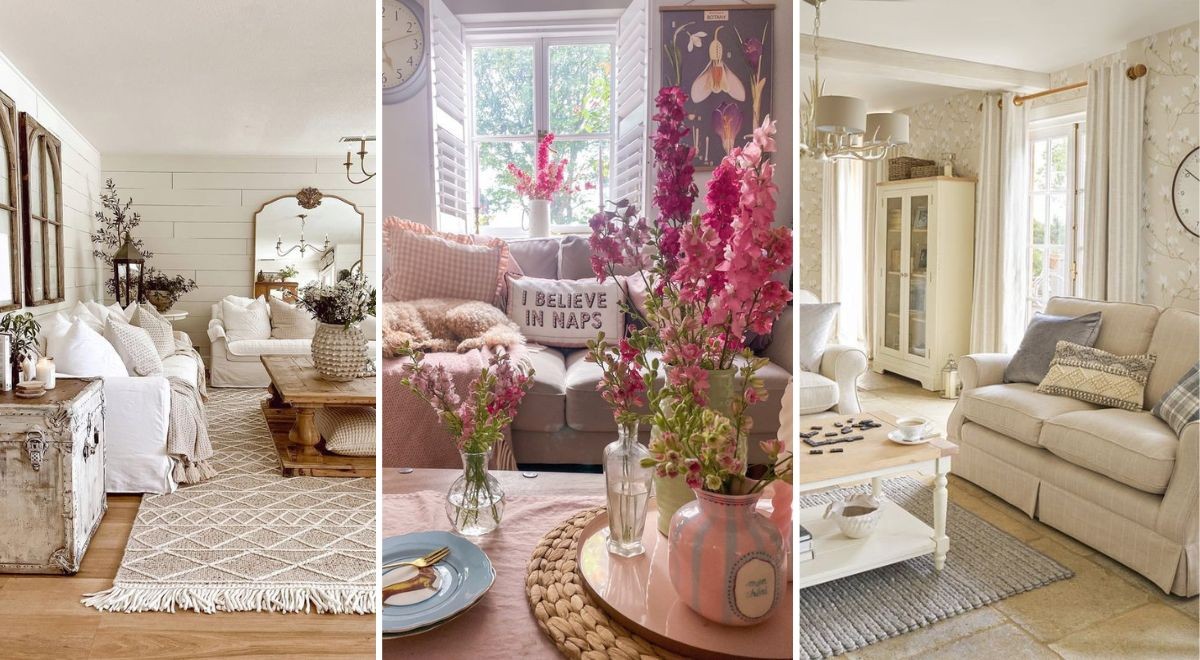 Un soggiorno country chic: 12 idee d'arredo per un soggiorno accogliente ed  elegante 