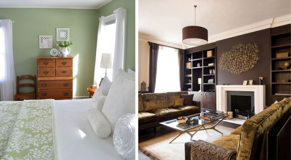 The best colors for painting the walls in your home in rooms with low natural lighting