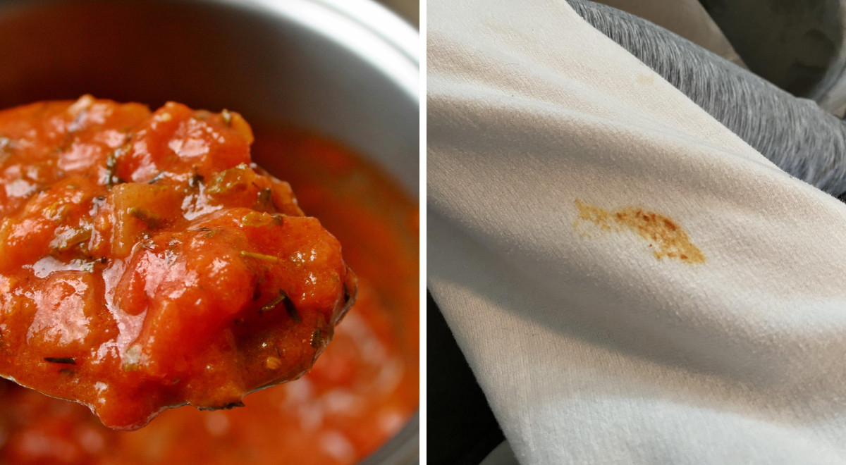 Taches de sauce tomate sur les vêtements apprenez à vous en débarrasser Creativofrance.fr
