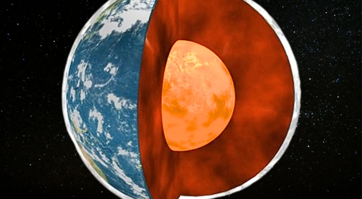 Der innere Kern unseres hat seine Rotation verlangsamt, das