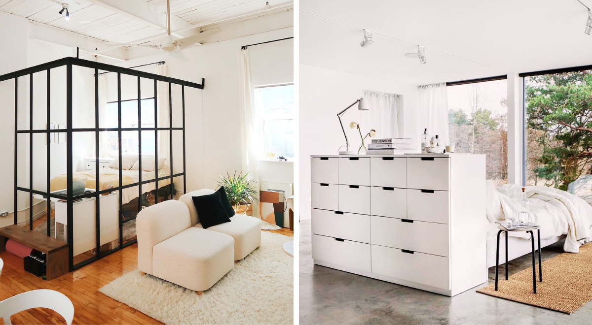 Attraktive Ideen für die Abtrennung des Schlafbereichs von anderen