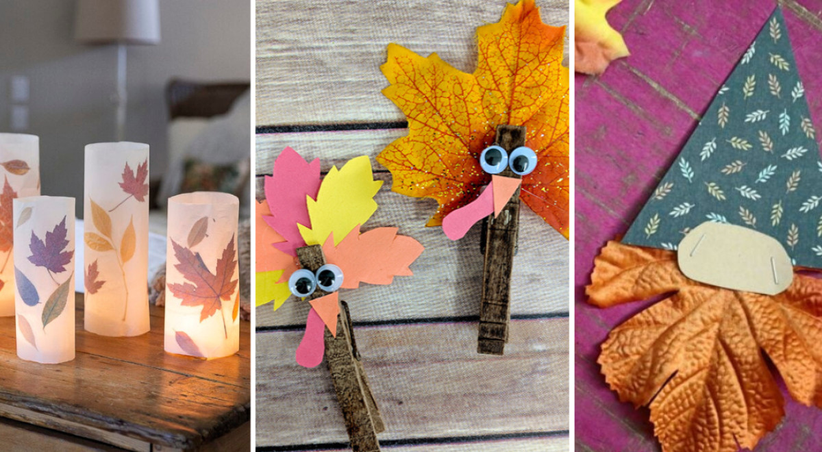 Lavoretti Autunnali Per Bambini - Kit Fai Da Te Con 26 Decorazioni Per Finestre, Carta Colorata E Forbici, Regalo Creativo