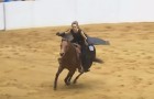 Competencia de equitacion SIN BRIDAS: la sintonia entre el cabezal y caballo deja a todos sin respiro
