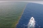Spectacular! --- When a river flows into a gulf ...