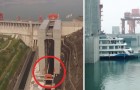 Construit en Chine, voici le plus grand ascenseur POUR NAVIRES: regardez-le en action!