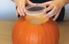 Use a pumpkin to create magic autumn decor!