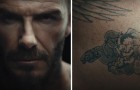 Da ogni tatuaggio nasce una scena: David Beckham si schiera contro la violenza sui bambini