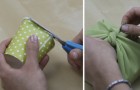 7 Tricks um Geschenke mit Gegenständen einzuwickeln, die eine völlig andere Funktion haben