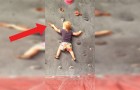 This little girl scaled climbing walls before she could walk!
