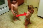 Two Toddlers Have Fun getting down! Watch this! :)