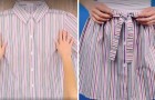 Transformer une vieille chemise en une jupe originale est plus facile que ce que vous pensez