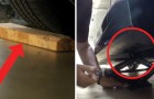 Changing a car wheel could not be easier! Watch this ...