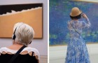 Va nei musei in cerca di visitatori abbinati ai quadri: le sue ore di attesa vengono ripagate