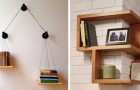 11 shelves with an original shape that you can create with your own hands