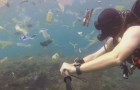 S'immerge con la videocamera nelle acque di Bali: la quantità di plastica che pervade il mare è da brividi