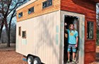 He built a 150 sq. ft. (14 sq. m.) house to avoid paying expensive dorm fees -- its interior will amaze you!