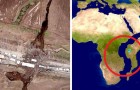 Kenya, la terra si apre in due: le impressionanti immagini della frattura che finirà per creare un nuovo continente