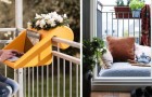 20 brillante Ideen, um einen kleinen Balkon in einen einladenden und funktionalen Ort zu verwandeln