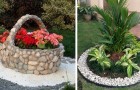 25 ideas originales para decorar vuestro jardin usando grava o guijarros