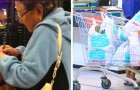  The cashier offends an elderly woman because she does not use ecological bags: she silences it brilliantly