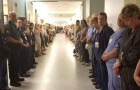Salva la vita di 50 persone donando gli organi: medici ed infermieri lo omaggiano con una passerella commovente
