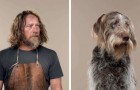 Un fotografo affianca alcuni cani e i loro padroni, e la somiglianza è innegabile