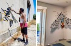 Questo artista crea graffiti che vanno oltre le 2 dimensioni, e sono incredibilmente reali