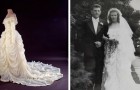 This woman created her own wedding dress using the parachute that had saved her husband's life