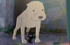 Questo incantevole corto sull'amicizia tra un pit bull e un gattino nero vi farà scendere una lacrima