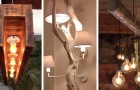 14 meravigliose idee per realizzare un lampadario in legno fai-da-te: ce ne sono per tutti i gusti!