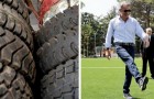 A Caserta hanno trasformato 87 tonnellate di vecchi pneumatici in campi da calcio
