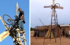 Questo ragazzo ha creato un mulino a vento con materiali di scarto per portare elettricità al suo villaggio