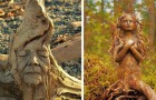 Diese Frau gewinnt das Holz am Meer zurück, um realistische Skulpturen zu schaffen, die an die Geister der Natur erinnern