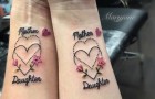 11 van de mooiste moeder-dochter-tatoeages die laten zien hoe speciaal hun relatie is