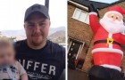 Un homme a acheté par erreur un Père Noël gonflable aussi grand que sa maison