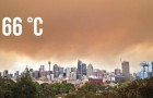 In una città dell'Australia è stata registrata la temperatura record di 66 gradi a causa degli incendi