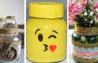 19 modi coloratissimi per decorare i barattoli in vetro e riutilizzarli in modo creativo