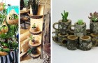 17 soluzioni creative per creare vasi e fioriere fai-da-te e dare un tocco di verde alla nostra casa