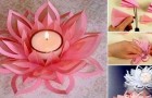 Il metodo semplice e divertente per creare un bellissimo porta candela di carta a forma di fiore di loto