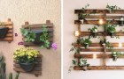 10 fantastische van pallets gemaakte plantenbakken, ideaal om kleine groene hoekjes zowel in huis als buiten te creëren 