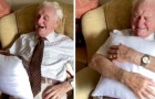 The retirement home gives the 94-year-old resident a cushion with the face of his deceased wife: he bursts into tears