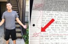 His fiancée betrays him and writes a letter of apology: he sends it back with lots of corrections in red