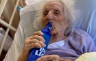 Une grand-mère de 103 ans guérit du Covid-19 et fête cet événement en buvant une bière glacée