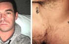 A father gets tattoos of his stillborn child's tiny hands on his chest as a way to keep his son's memory alive 