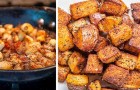 Het recept voor het bereiden van heerlijke zelfgemaakte rustieke aardappelen: krokant van buiten en zacht van binnen