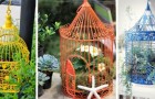 10 spunti irresistibili per creare fantastiche composizioni floreali dentro a vecchie gabbiette per uccelli
