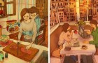 L'amore è nei piccoli gesti: 10 illustrazioni mostrano la dolce quotidianità della vita di coppia