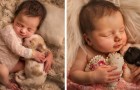 This photographer has managed to capture all the sweetness of babies who sleep with puppies
