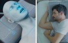 Dieses clevere Kissen ist mit Airbags ausgestattet, die den Kopf derjenigen, die schlafen, bewegen, wenn sie anfangen zu schnarchen